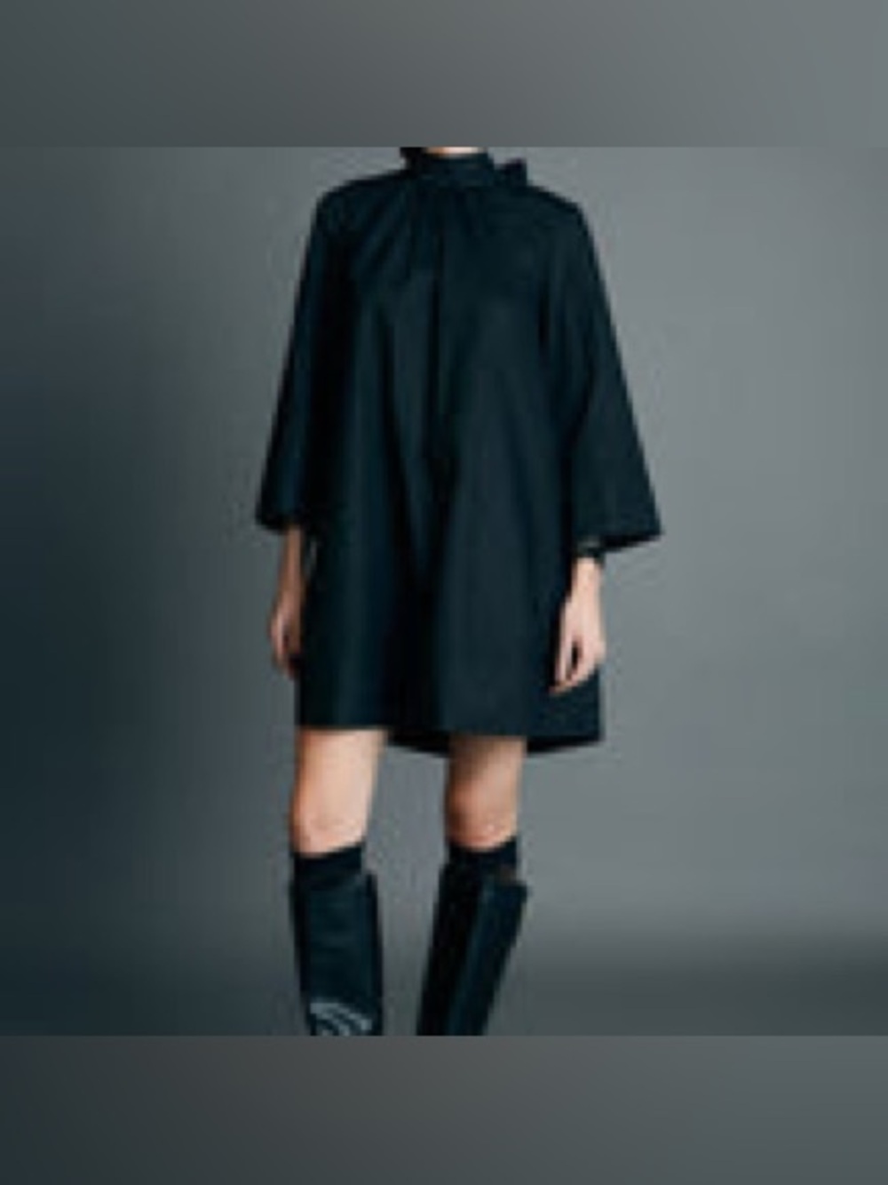 English Factory Black Poplin Dress